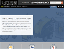 Tablet Screenshot of lavorwash.com.au